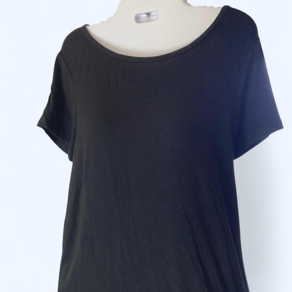 Michael Kors Black scoop neck short sleeve t-shirt w Michael Kors detail S